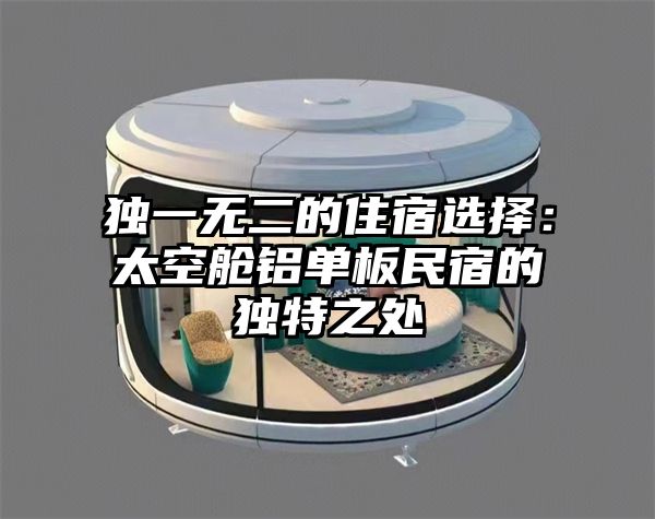 独一无二的住宿选择：太空舱铝单板民宿的独特之处
