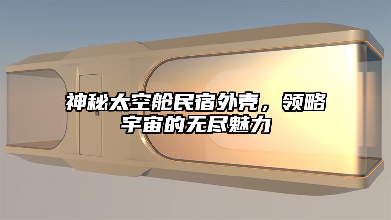 神秘太空舱民宿外壳，领略宇宙的无尽魅力